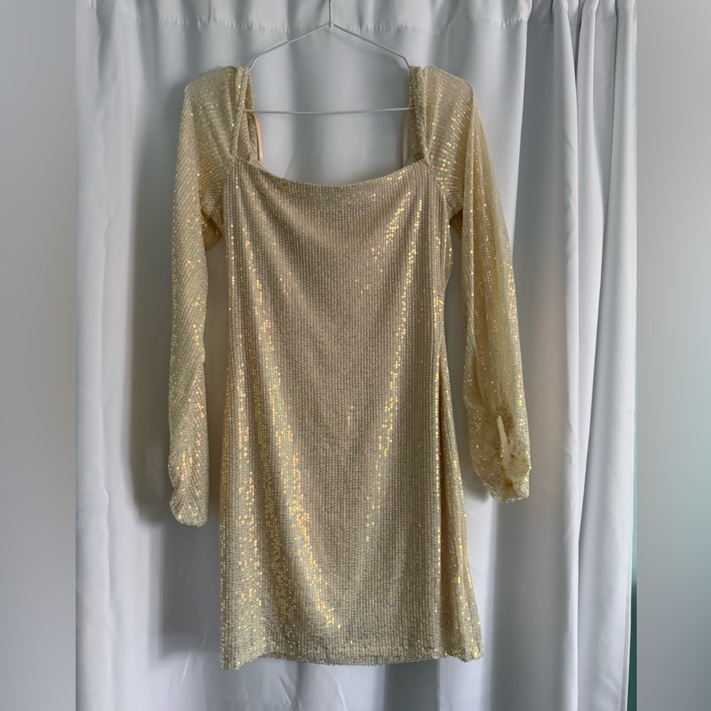 Women’s Gold Sequence Dress